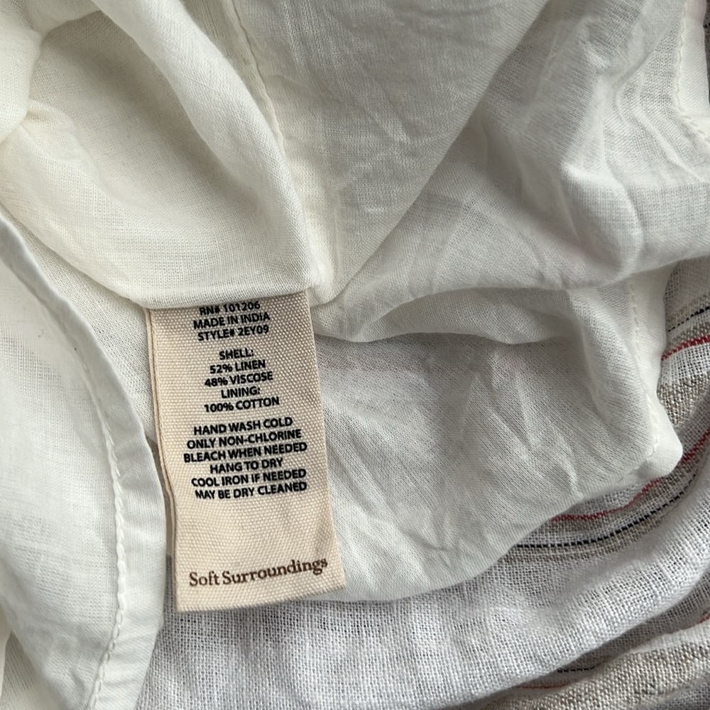 Soft surroundings linen fully lined dress - Picture 6 of 6